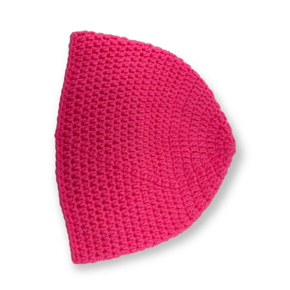 Hand Knit Pink Among Us Inspired Beanie for Kids - Picture 2 of 5